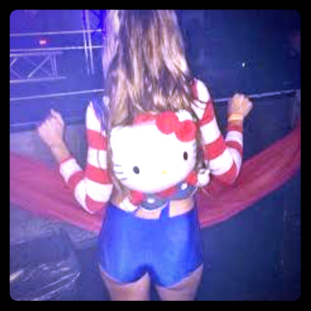 Custom Hello Kitty Rave EDC Halloween Costume